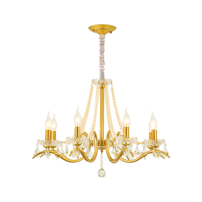 轻奢客厅法式卧室餐厅水晶吊灯