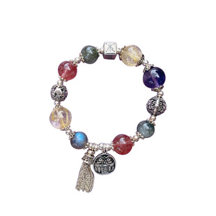 原创设计多宝水晶手链女草莓晶月光石手串手链闺蜜女友生日礼物