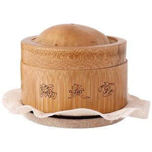 隔灸宝隔姜灸工具大号带盖竹制督脉灸艾灸盒家用艾绒肚脐艾灸器具