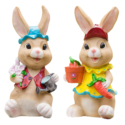 庭院仿真兔子树脂摆件