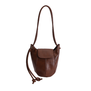 小众设计美拉德风水桶包女新款复古今年流行高级感单肩通勤斜挎包