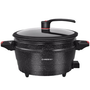 扬子家用多功能电子微压锅电煮锅电炒锅炒蒸煮一体锅加深加蒸笼款