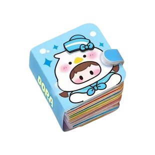 贴纸安静书小鼻嘎豆豆本迷你新款可爱创意换装女孩口袋本子小学生粘贴画女孩解压手帐素材书手工diy玩具