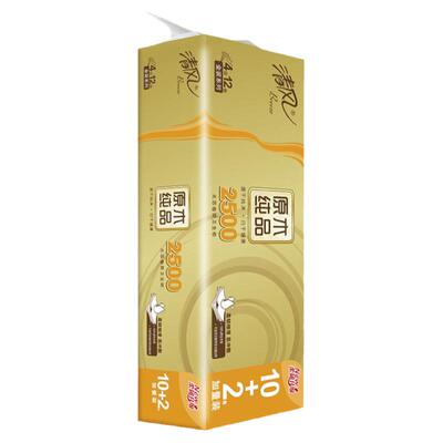 清风14卷无芯卷纸4层大克重2500g