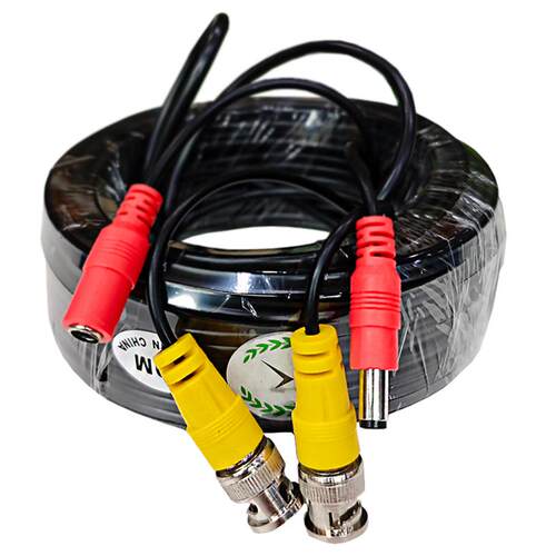 监控摄像头同轴视频线电源线信号线一体老式模拟摄像机连接线加粗