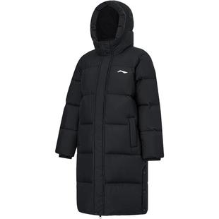 李宁童装儿童羽绒服男女大童2025冬季新款青少年连帽加厚长款外套