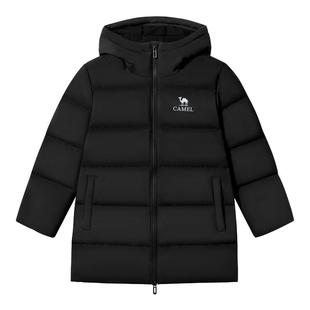 小骆驼男童羽绒服加厚2025冬新款中大童中长款保暖外套儿童面包服