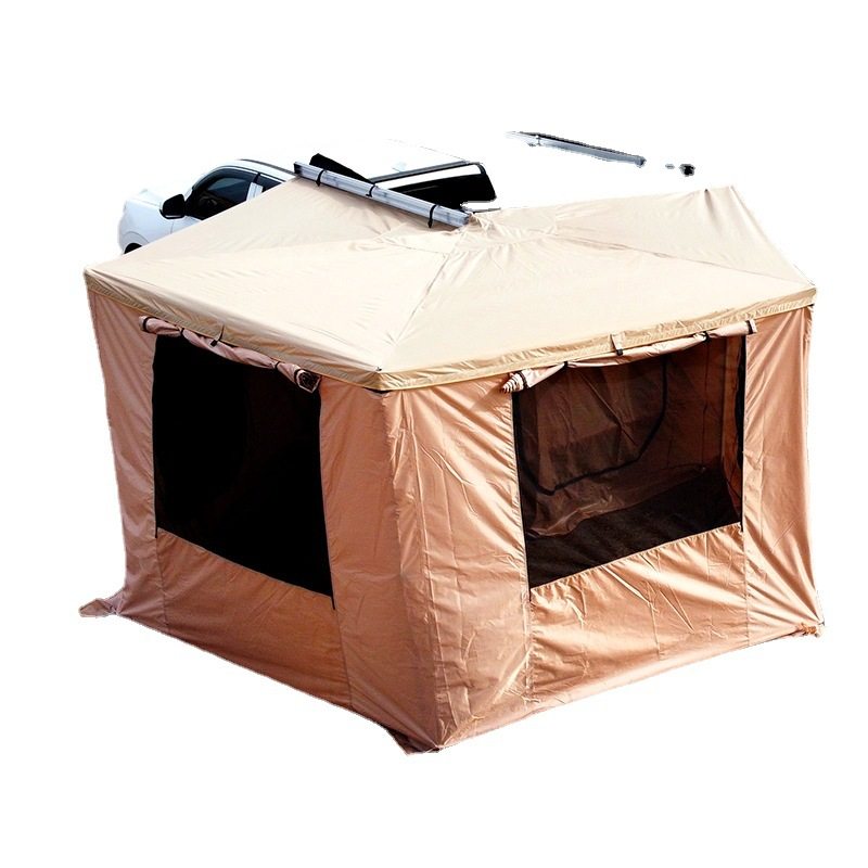 五角扇形布围户外车边防蚊纱网遮阳防雨棚天幕后尾布房旁侧边帐篷