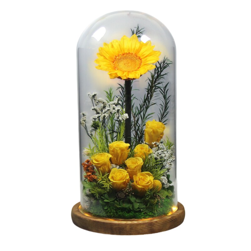 特大向日葵永生花礼盒教师节礼物