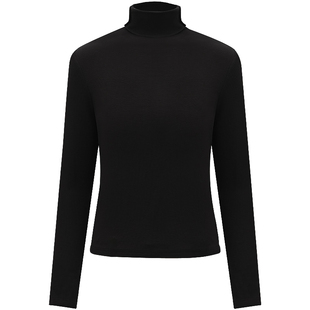 COCOBELLA简约高领针织衫内搭肌底衣女弹力打底衫长袖T恤TS129-3