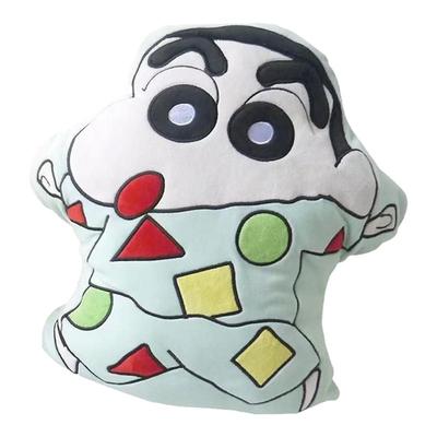 蜡笔小新抱枕毯子两用午睡空调毯