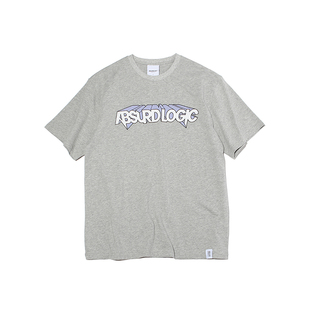 ABSURD LOGIC 荒诞逻辑美式复古街头简约个性立体LOGO宽松T恤男女