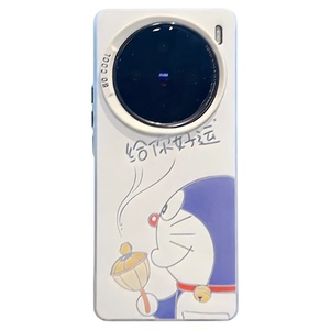 ins风卡通哆啦猫给你好运适用vivox100/x200pro手机壳新款高级感x90/x80pro网红爆款x300pro手机套防摔保护套