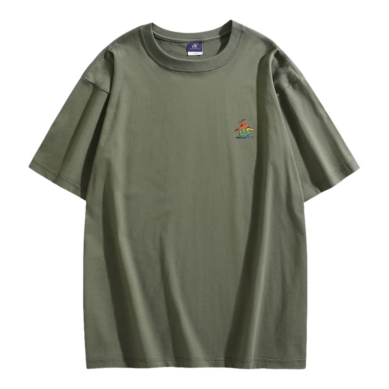 香港代购 MUNSINGWEAR/万星威高尔夫短袖男落肩款T恤简约休闲透气
