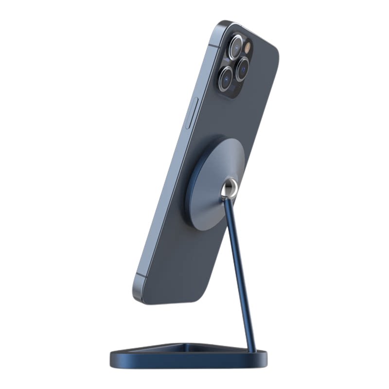 极简桌面铝合金magsafe磁吸手机支架可旋转万向调节简约设计适用于iPhone17/16/15/14磁吸架iPhone17Air支架