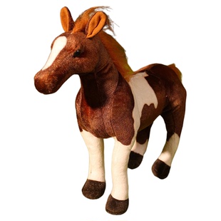 大号仿真马玩偶毛绒玩具小马驹公仔动物模型拍摄道具摆件生日礼物