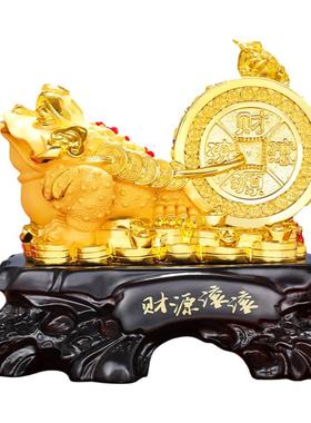 招财金蟾摆件客厅办公室开业礼品