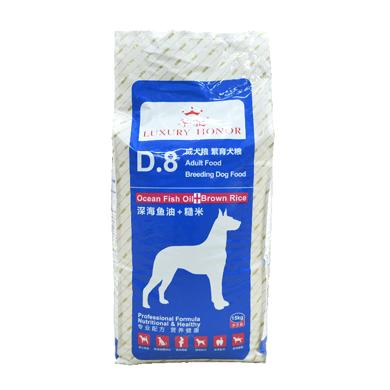 华宠D8成犬狗粮30斤拉布拉多阿拉斯加中大型犬通用美毛天然粮15kg