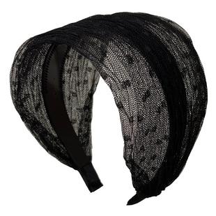 宽边蕾丝发箍发带女头箍压发卡碎发捆头饰遮盖白发神器显年轻头套