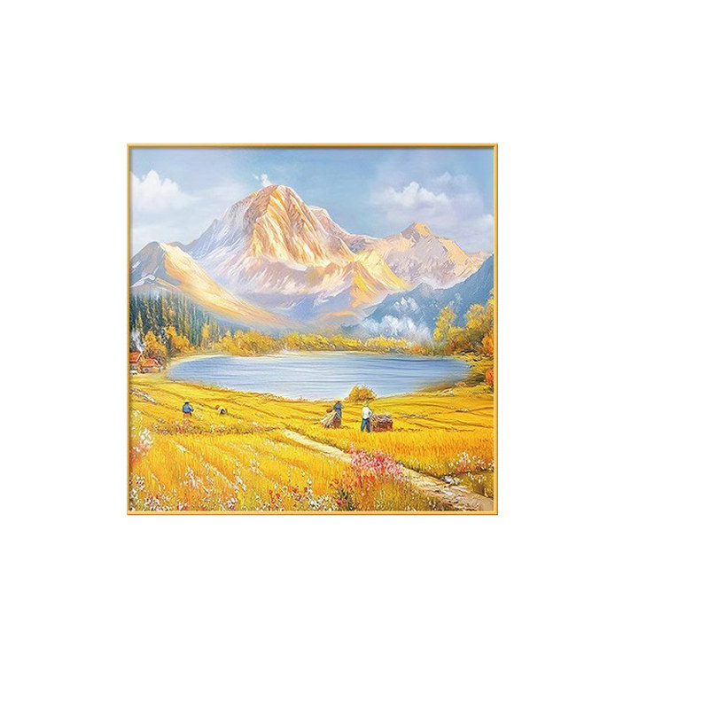 金山画靠山图餐厅装饰画山水画