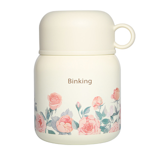 Binking焖烧杯316不锈钢内胆上班族保温水杯饭盒银耳羹伴侣闷粥桶