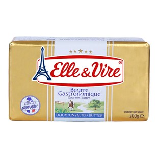爱乐薇铁塔淡味黄油200g*4块法国动物性家用牛油面包饼干西点烘焙