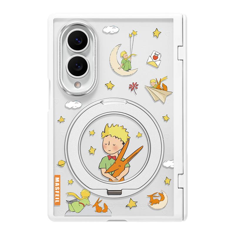 MASFEIL× 小王子星空适用三星GalaxyZFold8Wide手机壳磁吸带支架小折叠屏阔fold7透明全包保护套防摔新款女