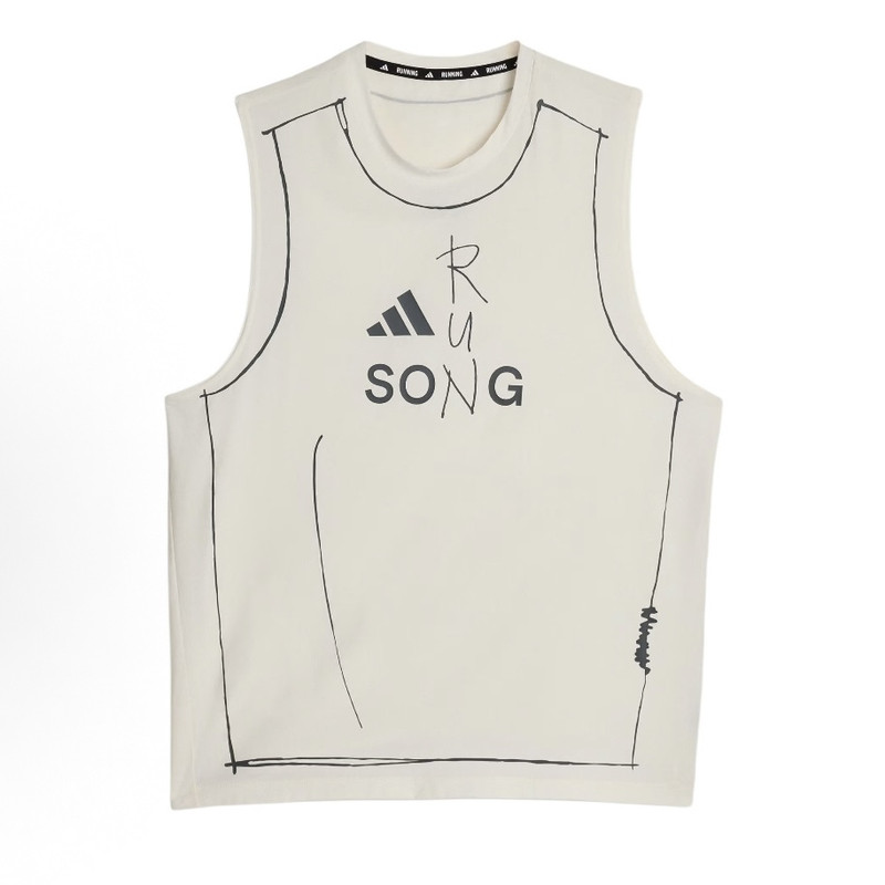 Adidas阿迪达斯TANK TOP联名款田径跑步运动速干休闲背心 KT0775