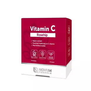 瑞典诺尔健玫瑰果维C缓释60粒好吸收NOVUM北欧野生玫瑰果提取
