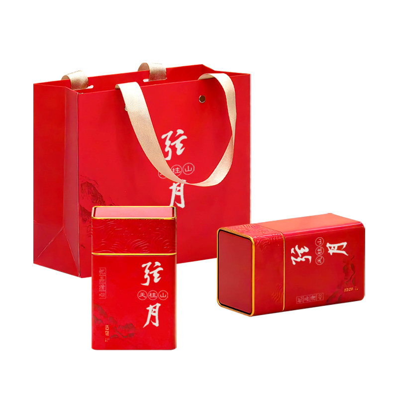 【雨前特级】天柱弦月2罐1提套装