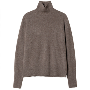 322WORKHOUSE纯羊毛长袖打底针织衫女士2025新款秋季高领毛衣B503