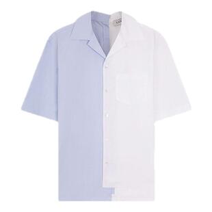 【新年甄选】LANVIN浪凡 2025春夏新品男士拼接短袖衬衫