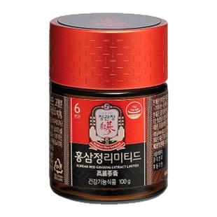 韩国直邮正官庄韩版6年根高丽红参膏限量款含20%地参滋补瓶装100g