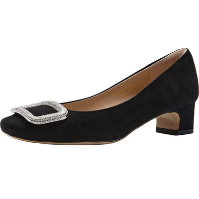 NineWest/玖熙绒面浅口单鞋女鞋