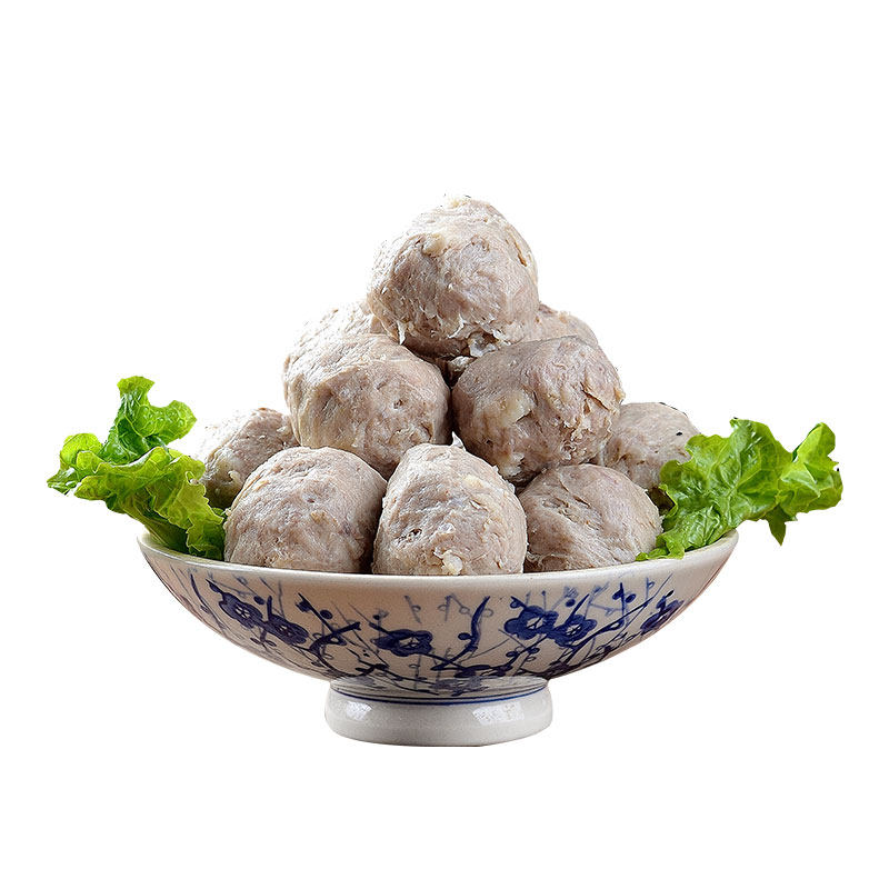 正宗潮汕手工胸口油牛肉丸