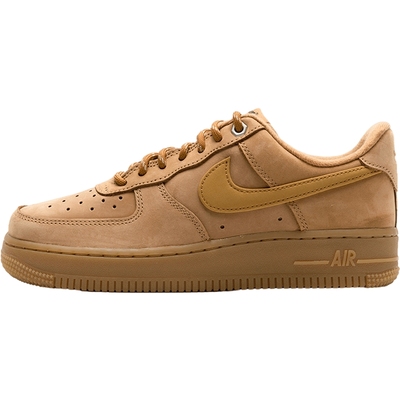 NIKE耐克女鞋厚底休闲鞋25秋AF1小麦色空军一号板鞋运动鞋FZ7372