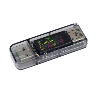 双显USB测试仪5A数显5V彩屏电压电流表电池容量功率充电器检测仪