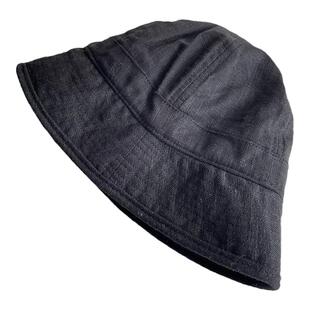 亚麻渔夫帽春夏女日系轻薄透气遮阳防晒小头围时尚显脸小水桶盆帽