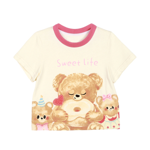 小O宝Okids童装 宝宝夏季套装女薄款洋气2026新款女童卡通套装裙