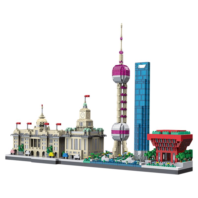 上海城市天际线拼装积木