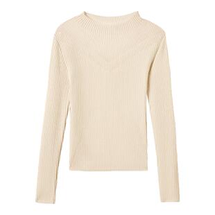 朗姿可机洗法式高级感显瘦短款毛衣2024年新款百搭打底毛针织衫