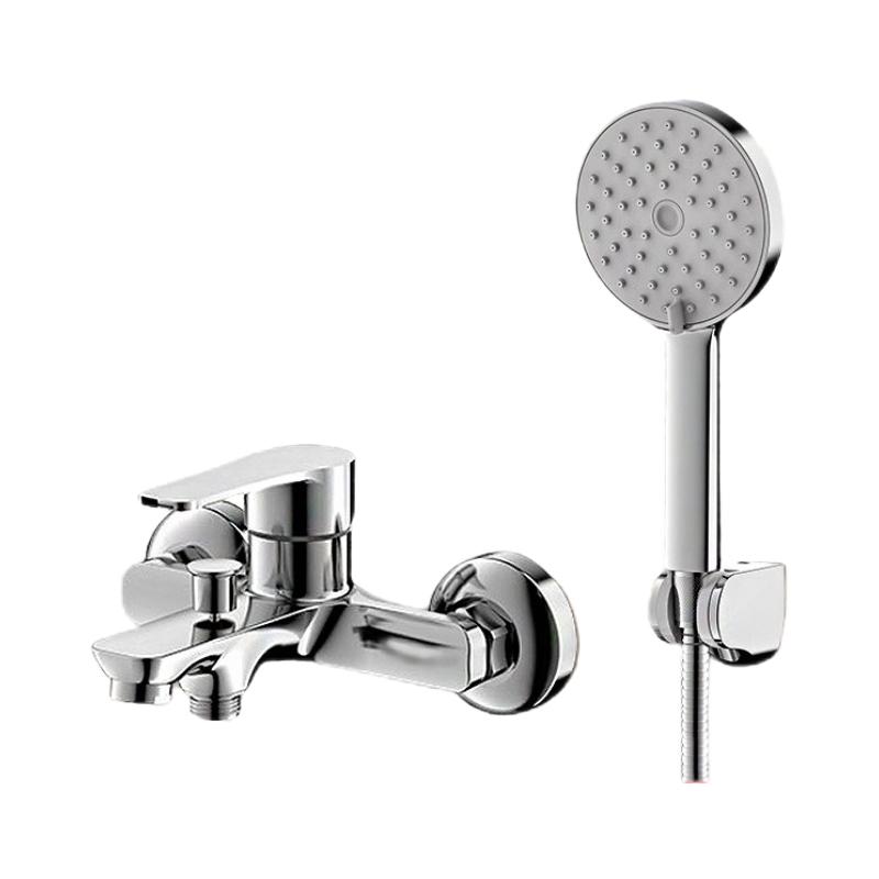 箭牌双功能淋浴花洒套装简易精铜淋浴器喷头沐浴冷热花洒带下出水