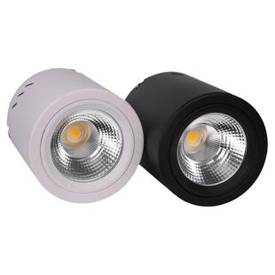 明装筒灯led4寸5寸6寸8寸大圆筒灯商场COB吸顶式射灯吊线工装筒灯