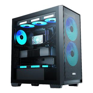 九州风神CG580MESH2F机箱预装2个16cm加厚散热风扇兼容176mm风冷