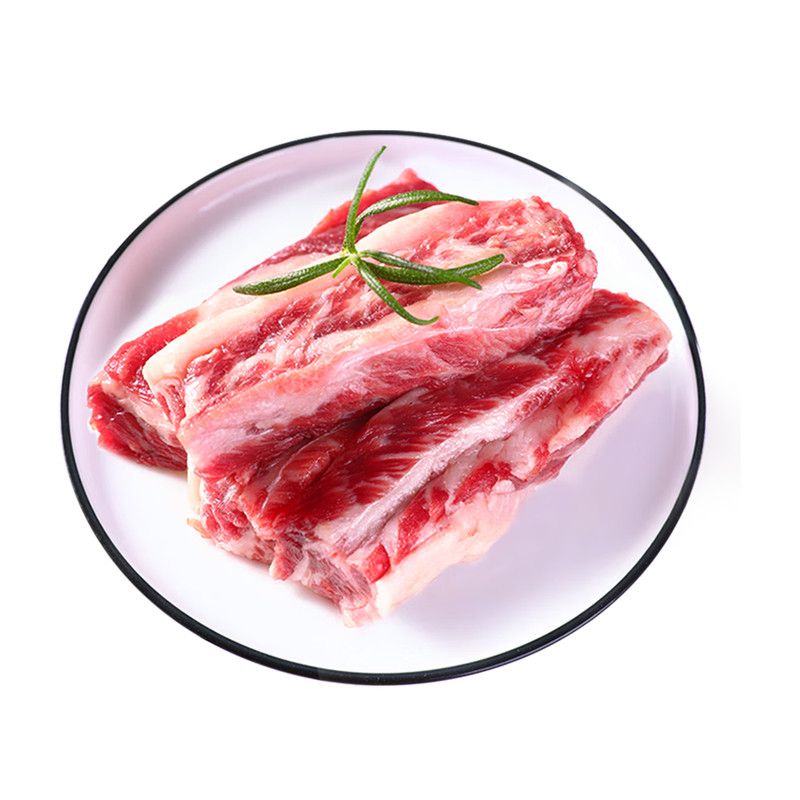 澳洲进口牛肋条肉 正关牛肉长肋条西冷短肋条雪花去骨牛腩腹肋条