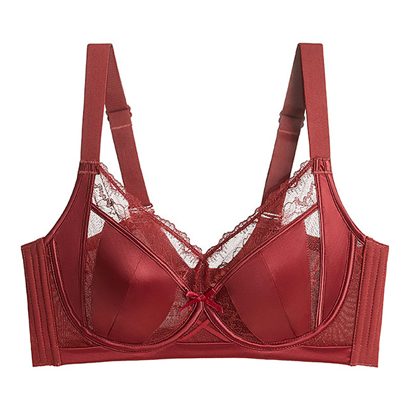 日系大码内衣女胖mm聚拢薄款甜美性感可爱文胸套装38C40C42/95C杯