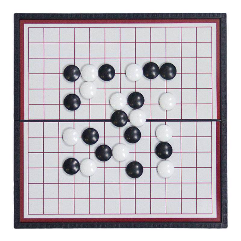 迷你五子棋磁吸带磁性棋盘棋子便携磁力小号套装五子棋围棋二合一