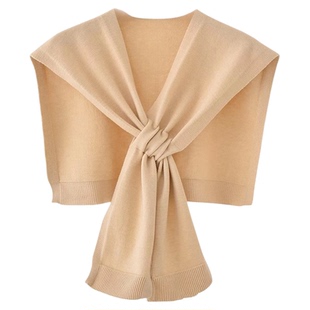 披肩女外搭2026新款春秋网红条纹针织小坎肩夏季薄款搭配衬衫搭肩