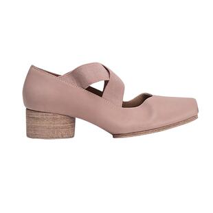 【benefanfan】2026新rose粉色交叉带固特异真皮底裸色芭蕾舞鞋