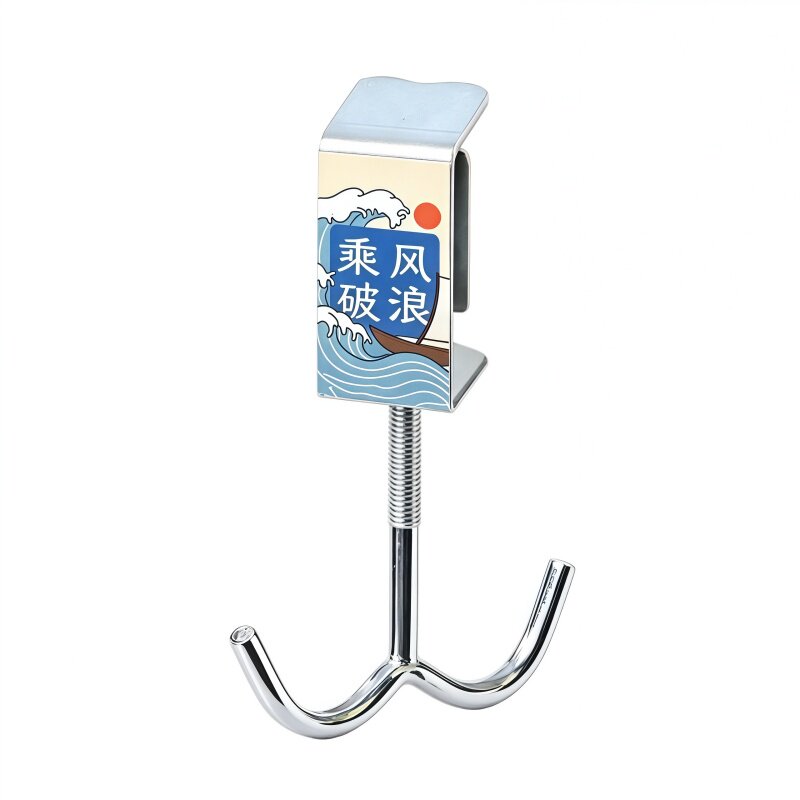 教室桌边免打孔强力承重书包挂钩